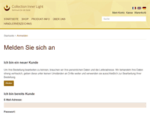 Tablet Screenshot of collection-inner-light.de